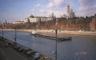 [The Kremlin from across the river]
