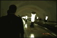 [Descending into the metro]
